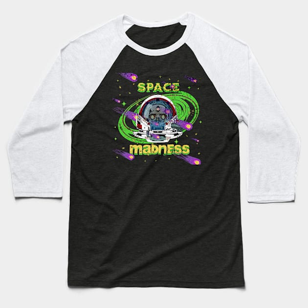 Space Madness (Calcium) Baseball T-Shirt by Sapient House